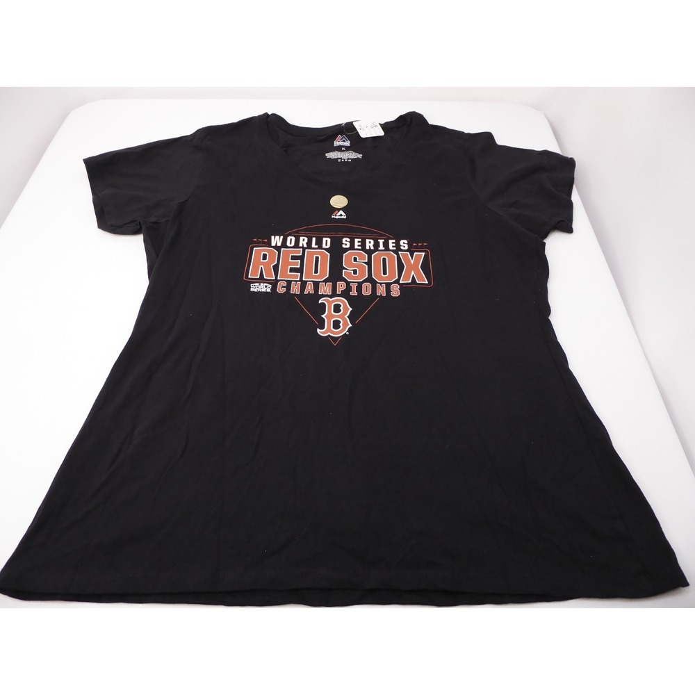 Majestic Red Sox MLB World Series Champions 100% Cotton XLarge TShirt